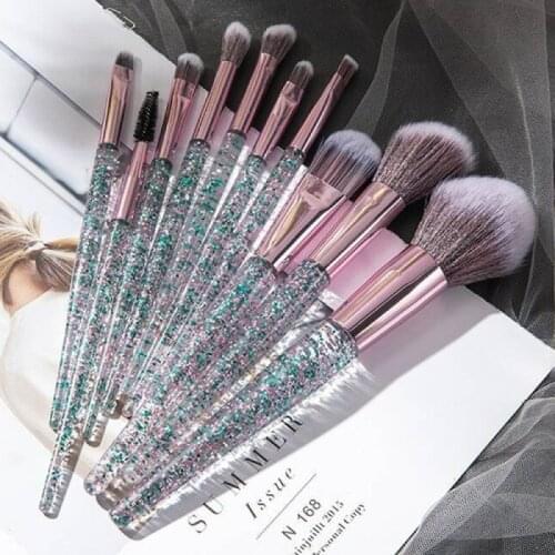 10pcs Makeup Brushes Set Foundation Powder Eyeshadow Professional Concealer Blending Brush Make-up Tools Kits