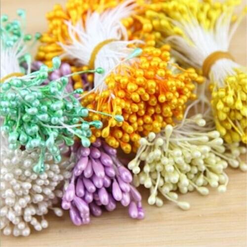 100pcs/lot 5.5cm Artificial Flowers Stamen Party Decorations Wedding Decoration Artificial Flowers For Home Decoration
