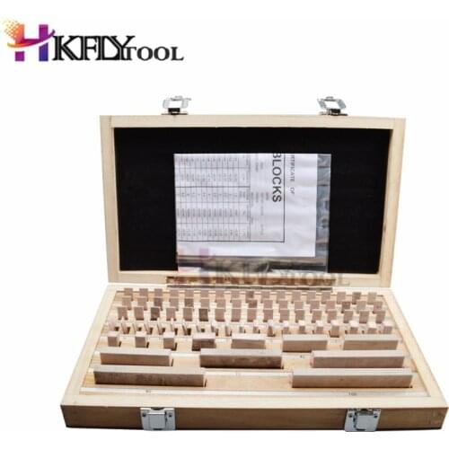 112Pcs/Set 1 grade 0 grade Block Gauge Caliper Inspection Block Gauge Measuring Caliper Block gauge Inspection Measurement Tool