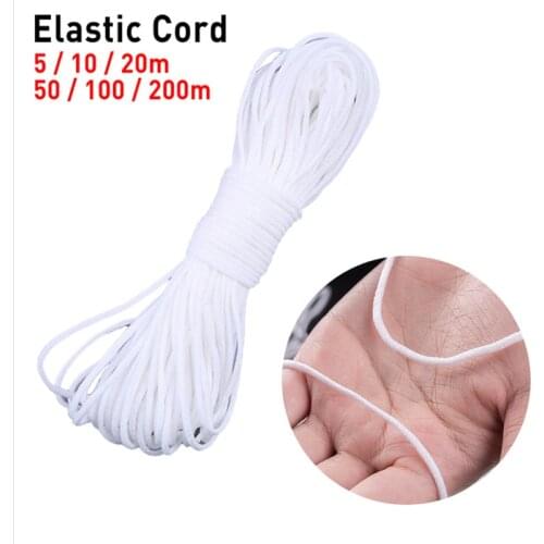 20 Meters 3mm Elastic Thin Band Trim Soft Spandex Cord Thread For DIY Sewing Make UP