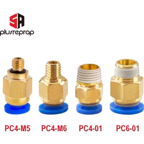 5pcs/lot HOTEND j-head Remote Hot head Connector Extruder Feeder 3mm / 1.75mm PTFE Tube Connector 3D Printer Part Wholesale