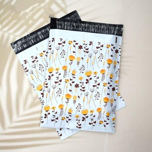 50Pcs Plastic Envelope Dandelion Design Courier Bags Waterproof Bag Postal Shipping Mailing Bag Gift Poly Mailer 25.5x37cm