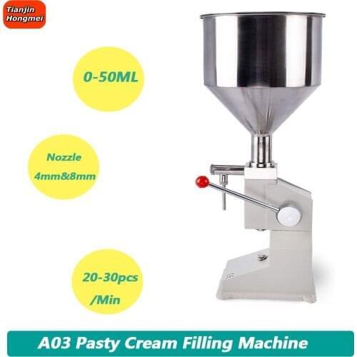 A03 manual bottle flling machine Manual Nail Polish Shampoo Filling Machine 0-50ML Cream Shampoo Cosmetic Bottler Filler