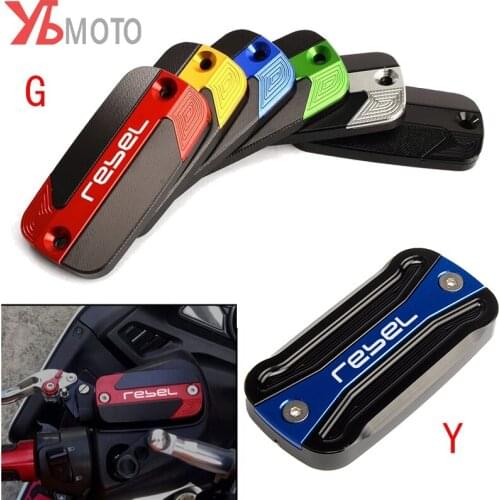 For Honda Rebel 250 300 500 500S 2017 2018 2019 2020 2021 Accessories Motorcycle Aluminum Brake Fluid Reservoir Cap Oil Cover