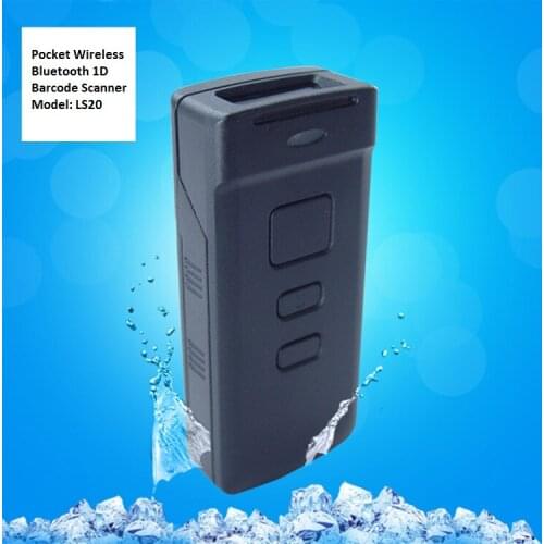 Free shipping LS20 Pocket Wireless Bluetooth Barcode Scanner Support Ios,Windows,Android OS