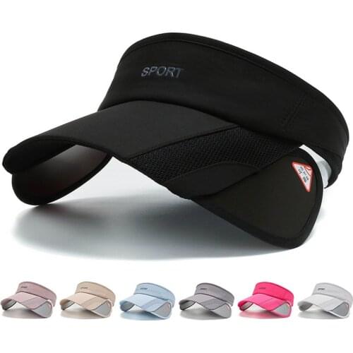 UV Protection Baseball Cap Empty Top Adjustable Visor Caps Outdoor Sport Tennis Running Golf Hat Women Men Headwear Tops Visors
