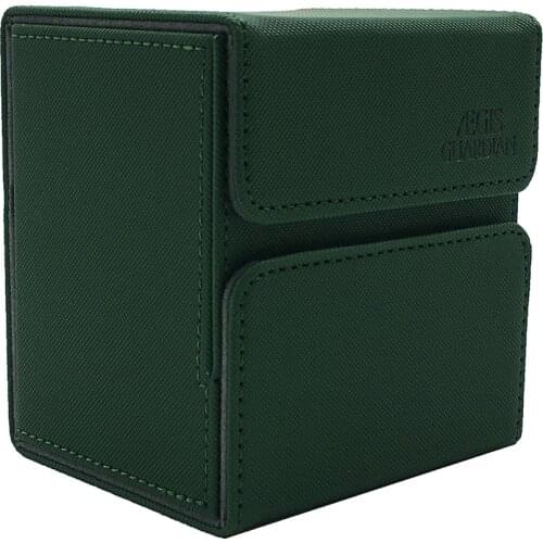 AEGIS GUARDIAN TCG Deck Case For Magic/Pokemon/YuGiOh Card Box Board Game Holder Container Satin Tower: 100+ Green