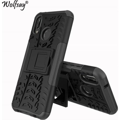 Case Huawei P20 Lite Case P 20 Lite Soft Rubber & Plastic Case Huawei Nova 3E Cover For Huawei P20 Lite Kickstand Fundas 5.84"