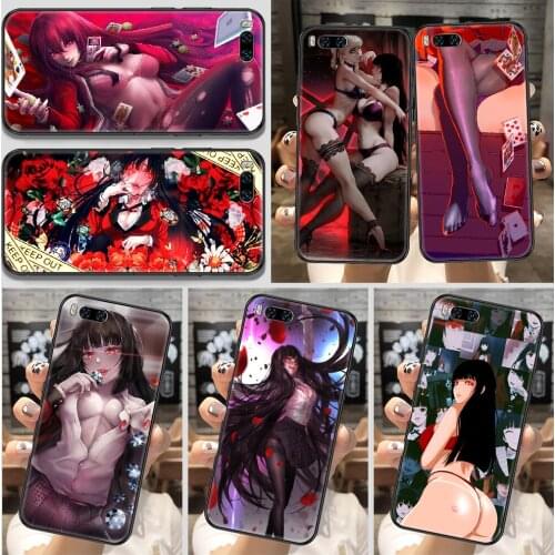 Kakegurui Jabami Yumeko Phone Case For Xiaomi Mi Note 8 9 10 11 9T 10T A3 Lite Pro Ultra black art cover luxury back tpu