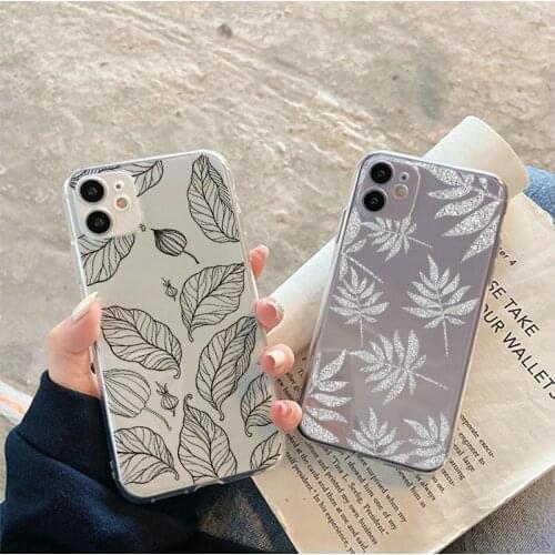 Flower Leaf TPU Case For Samsung Galaxy A52 A72 A32 A51 A50 A21S A12 A02S A20e A31 A30 A42 A41 A40 A71 A70 A91 A6 A7 A9 2018 Bag
