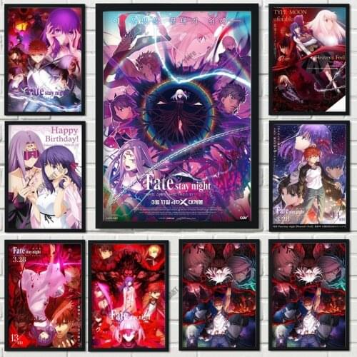 Canvas Painting Wall Art Fate/stay Night Japanese Anime Posters and Prints Kids Room Decor Pictures for Bedroom Home Decoration