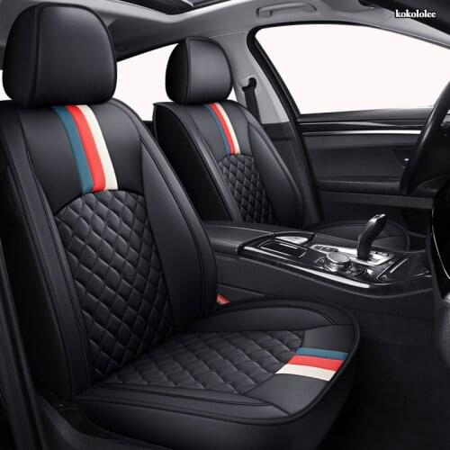 KOKOLOLEE Leather car seat covers For Range Rover sport Land Rover discovery freelander evoque Range Rover Velar car seats