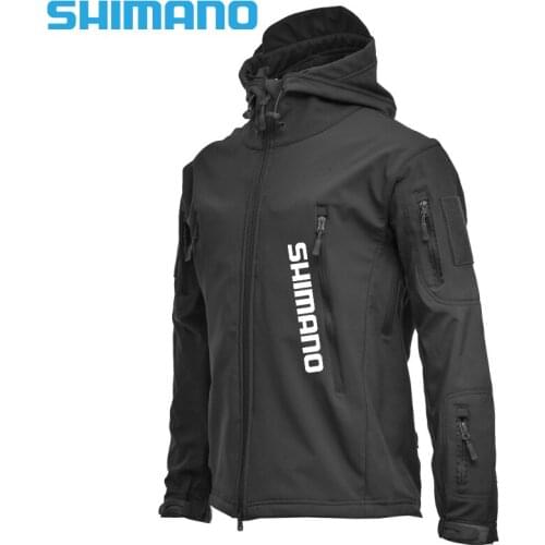 2021 New Shimano Jackets Soft Shell Fishing Clothes Tactical Jacket Windbreaker Flight Pilot Hood Military Fleece Fishing Jacket