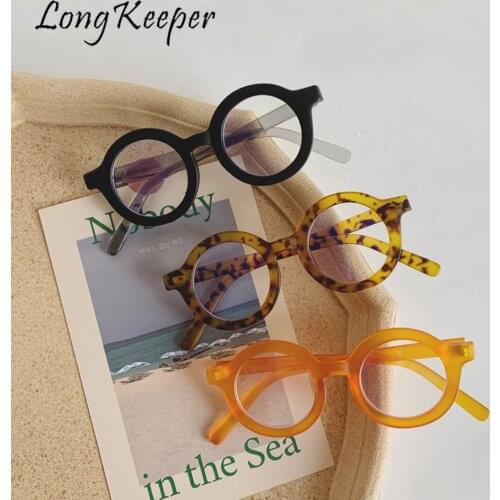 Longkeeper Kids Ultralight Anti Blue Light Glasses Frame Children Boy Girls Round Optical Sepectacles Computer Goggle Eyeglasses