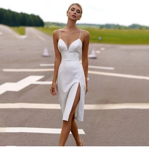 M.T.C Bridal Satin Wedding Dresses