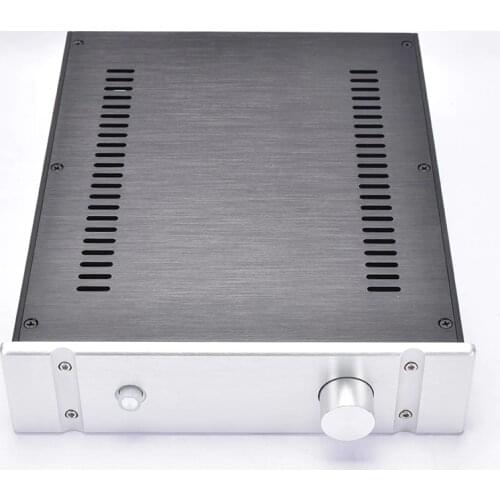 KYYSLB 260*70*311MM DIY Box 2607B All Aluminum Amplifier Chassis Case Preamplifier Chassis Amp Enclosure Housing with Louvers