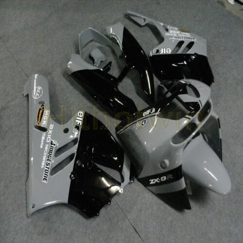 Custom motorcycle cowl for ZX-9R 1994 1995 1996 1997 ZX9R 94-97+Free bolts+gray ABS Fairings M2