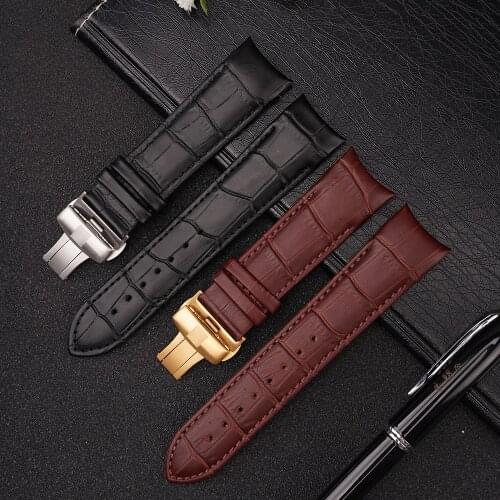Calfskin Genuine Leather Watch Band 23mm Suitable for Tissot Couturier T035.617A/T035.439A Watch Strap Wrist Bracelet Watch Band