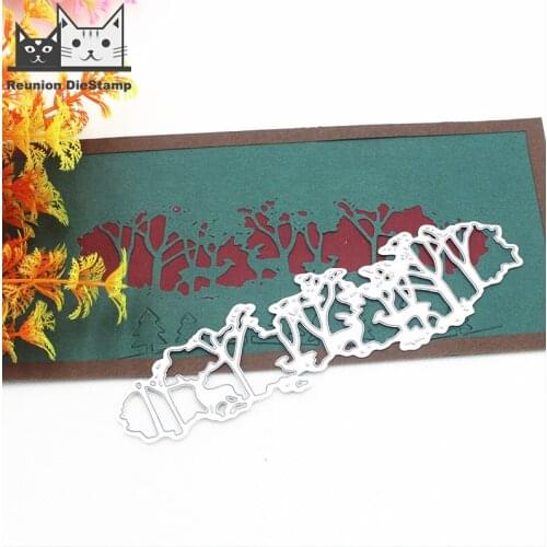Reunion Tree Deer Metal Cutting Dies Frame Stencils DIY Scrapbooking Embossing Paper Wedding Cards Die Cuts Photo Making Craft