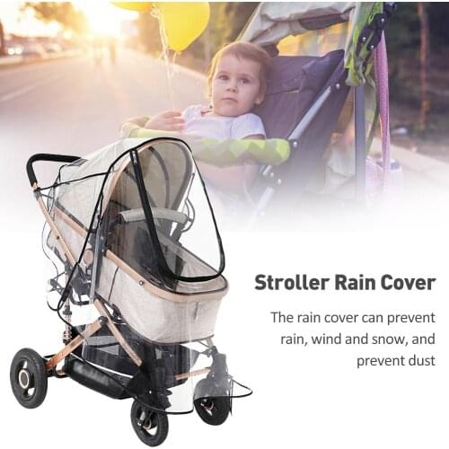 Baby Stroller Rain Cover Four Seasons Universal Baby Carriage Rain Cover Baby Carriage Transparent Raincoat Windproof Cover