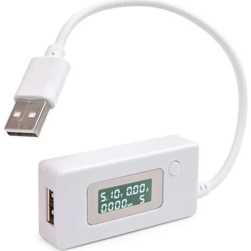 USB Tester Voltmeter Ammeter Digital LCD Voltage Monitor Current Meter Capacity Tester with Backlight