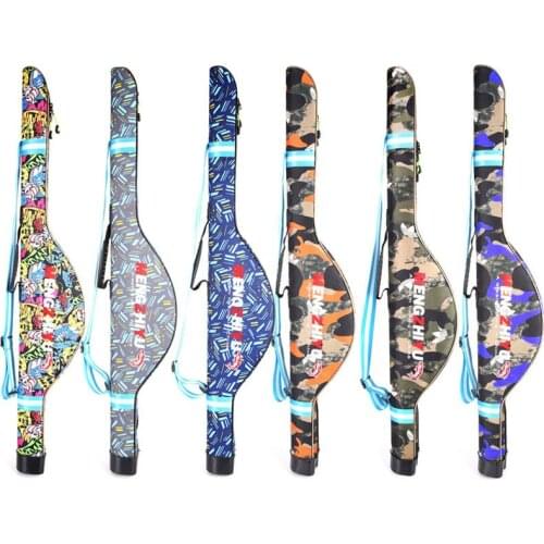 1 meter big belly sea fishing rod bag composite camouflage fishing bag single layer hard shell fishing gear bag fishing reel bag