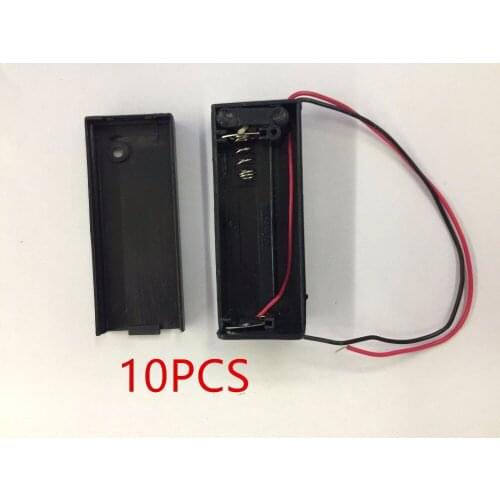 10PCS 1*AA Battery Storage Box AA 1.5V Battery Cover Holder Case NO/OFF Switch With Wired Lead For Soldering Connecting