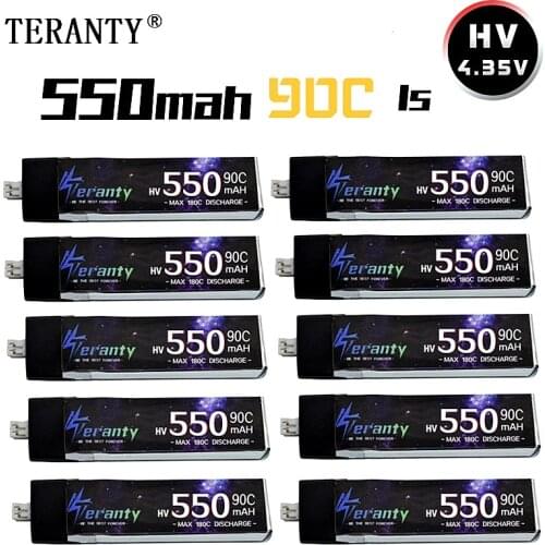 GAONENG GNB 1S 550mAh 4.35V 50C/100C LiHV Lipo battery PH2.0 Plug for UK65 US65 Happymodel Mobula7Snapper BetaFPV 65S Drone