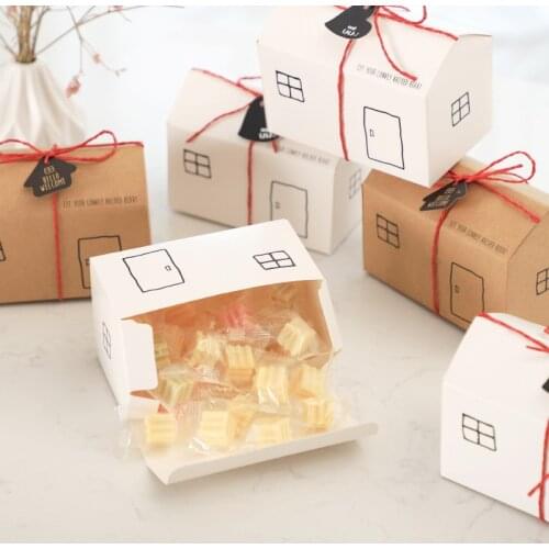 5pcs holiday supplies gift box creative childrens birthday candy box wedding candy box baking packaging box cookies box