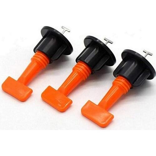 50PCS Flat Ceramic Floor Wall Construction Tools Reusable Tile Leveling System Kittile Leveling System Kit For Tile