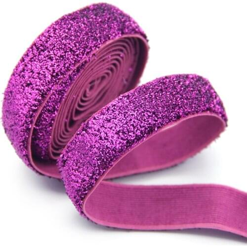 David accessories 5/8"16mm glitter no elastic polyester ribbon 10yds,DIY handmade materials,wedding gift wrapping,10Yc7023