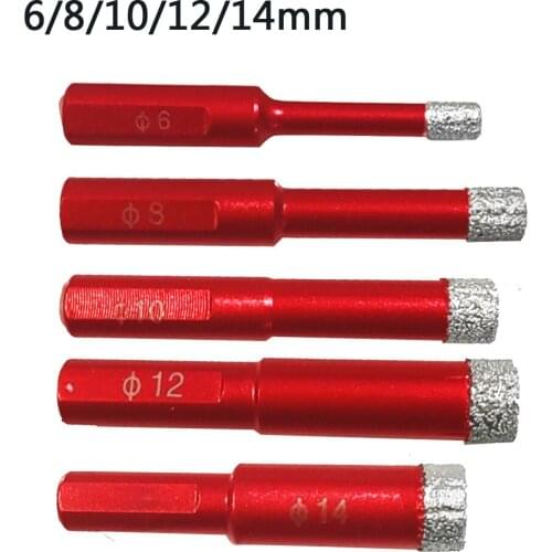 Diamond Drills Tile Dry Drill Bit 6-14MM For Granite Marble Porcelain Stoneware Household Working Tool Accessories Ceramic