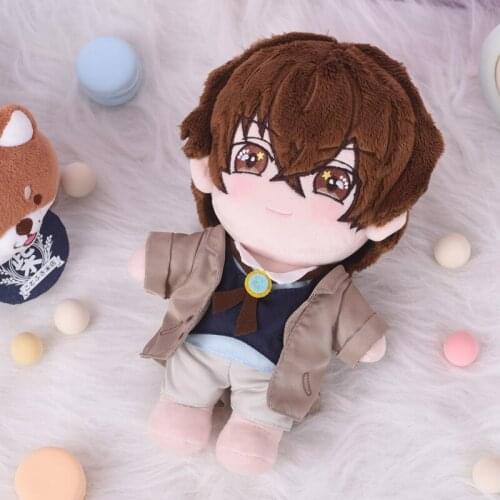 Anime Bungou Stray Dogs Nakahara Chuya Dazai Osamu Cute DIY Change Clothes Dolls Plush Toy Pillow Cosplay Xmas Gift