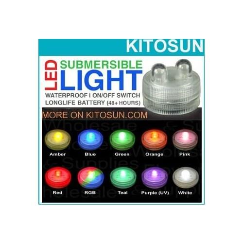 FREE SHIPPING FACTORY SUPPLIRE SUPER Bright RGB DOUBLE LED Submersible Battery Mini led Fairy Lights