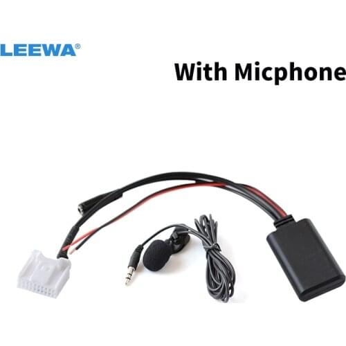 LEEWA 5set Car Wireless Bluetooth Module Aux Audio Cable Music Adapter With Micphone For Toyota 4Runner Camry Rav4 AUX Cable