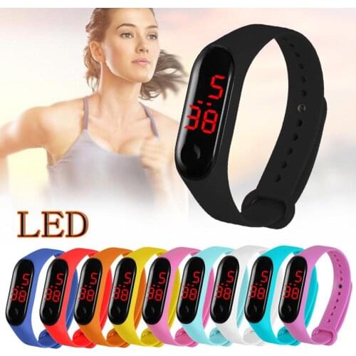 Watches with LED Sensor for Electronic Sports for Men Women with TPU Strap Fashion Student Lover Sport Gift Digital Wrist Watch