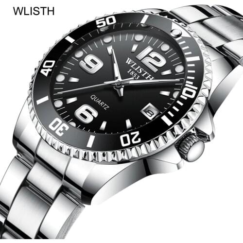 2019 Top Brand WLISTH Luxury Mens Watch 30m Waterproof Date Clock Male Sports Watches Men Quartz Wrist Watch Relogio Masculino