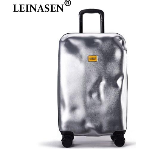Rolling Spinner Luggage travel suitcase Women Trolley case with Wheels 20inch boarding Carry On Travel Bag Trunk Retro suitcase