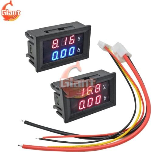 DC 100V 50A 0.56" LED Display Digital Voltmeter Ammeter Current Voltage Meter Voltage Regulator Volt Detector Tester Monitor 5V