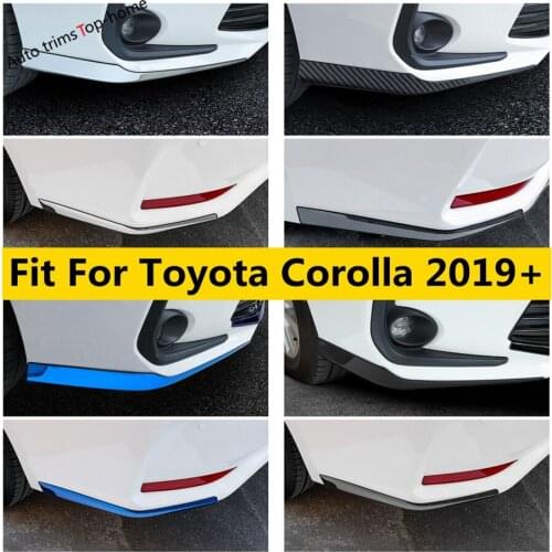 Front / Rear Bumper Corner Protection Kit Cover Trim Stainless Steel Accessories Exterior For Toyota Corolla E210 2019 2020 2021