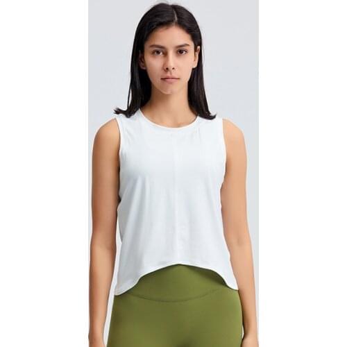 Sexy Crop Top Fitness Yoga T -shirt Tank Cropped Breathable Sports Running Vest Loose Sleeveless Blouse Femme Gym Clothing Haut