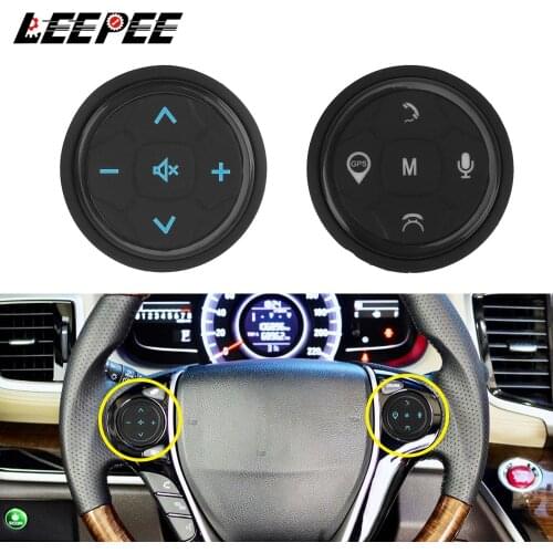 LEEPEE 10keys Universal Music GPS Navigation Radio Remote Control Buttons Wireless Car Steering Wheel Controller Car Accessories