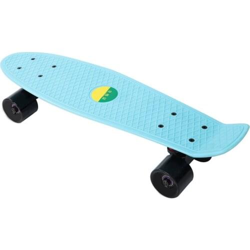Mini Cruiser Skateboard 22inch Outdoor Sports 4-Wheel Fish Board Children Scooter PP Longboard Banana Skate Board