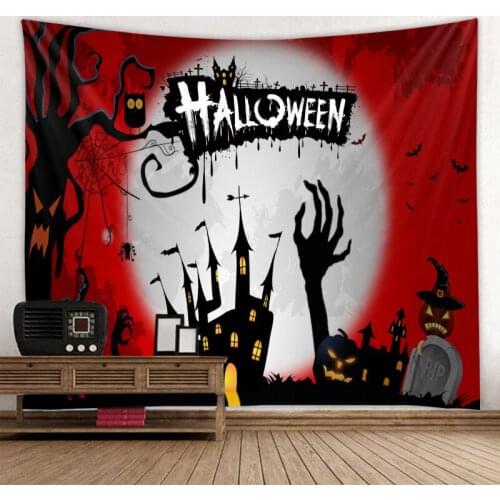 Halloween 3D Printing Tapestrying funny Rectangular Home Decor Wall Hanging Halloween Party wall hanging style-4