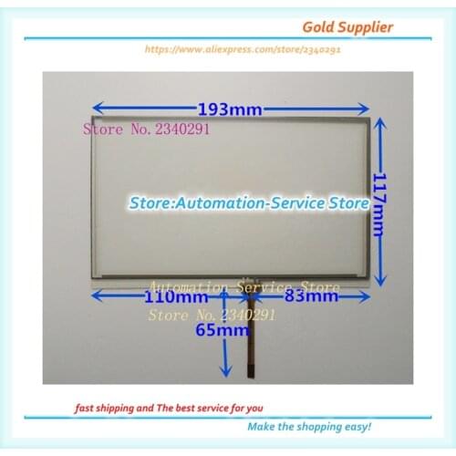 New Original 8 Inch Touch Screen For Car Navigation Screen Industrial Touch Panel 193*117
