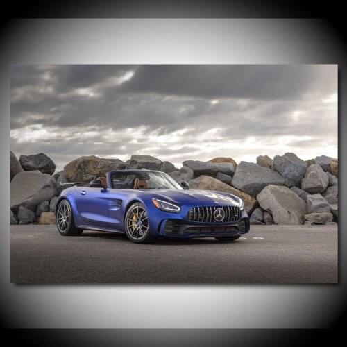 Convertible Sportscar A M G GT R Roadster Wallpaper Supercar Posters Canvas Print Paintings Wall Art for Living Room Decor