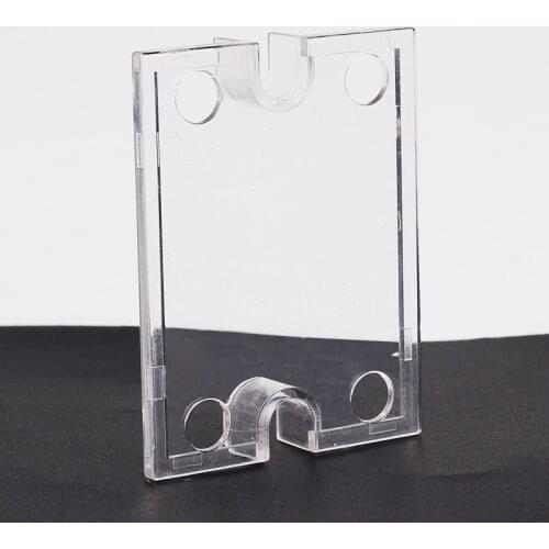 Plastic Cover Transparent Protection of Solid State Relay Front Cover Stand Suitable for SSR DC-DC AC-AC DC-AC