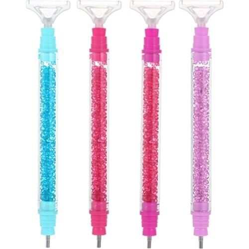 1set Double Head Point Drill Pen Crystal 5D Diamond Painting DIY Arts Crafts Cross Stitch Embroidery Sewing Handmade Accessories