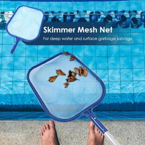 Swimming Pool Skimmer Net Fish Pond Leaf Skimmer Rake Net Professional Cleaning Tool for Pool