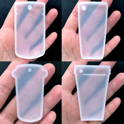 Drink Cup Charm Silicone Mold UV Resin Jewelry Making Epoxy Resin Mold Supplies DIY UV Resin Jewelry Supplies Silicone Mold
